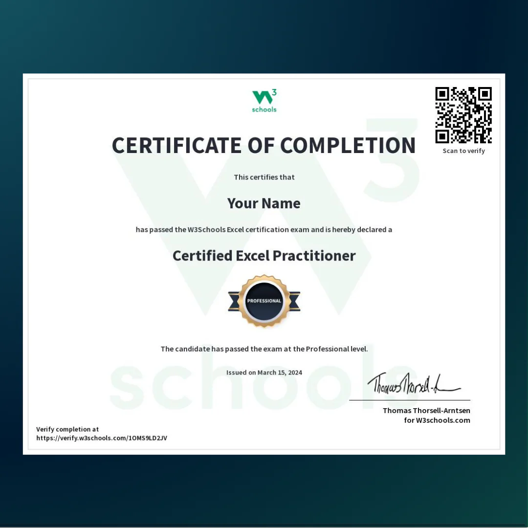 Excel Certification Exam - Image 2