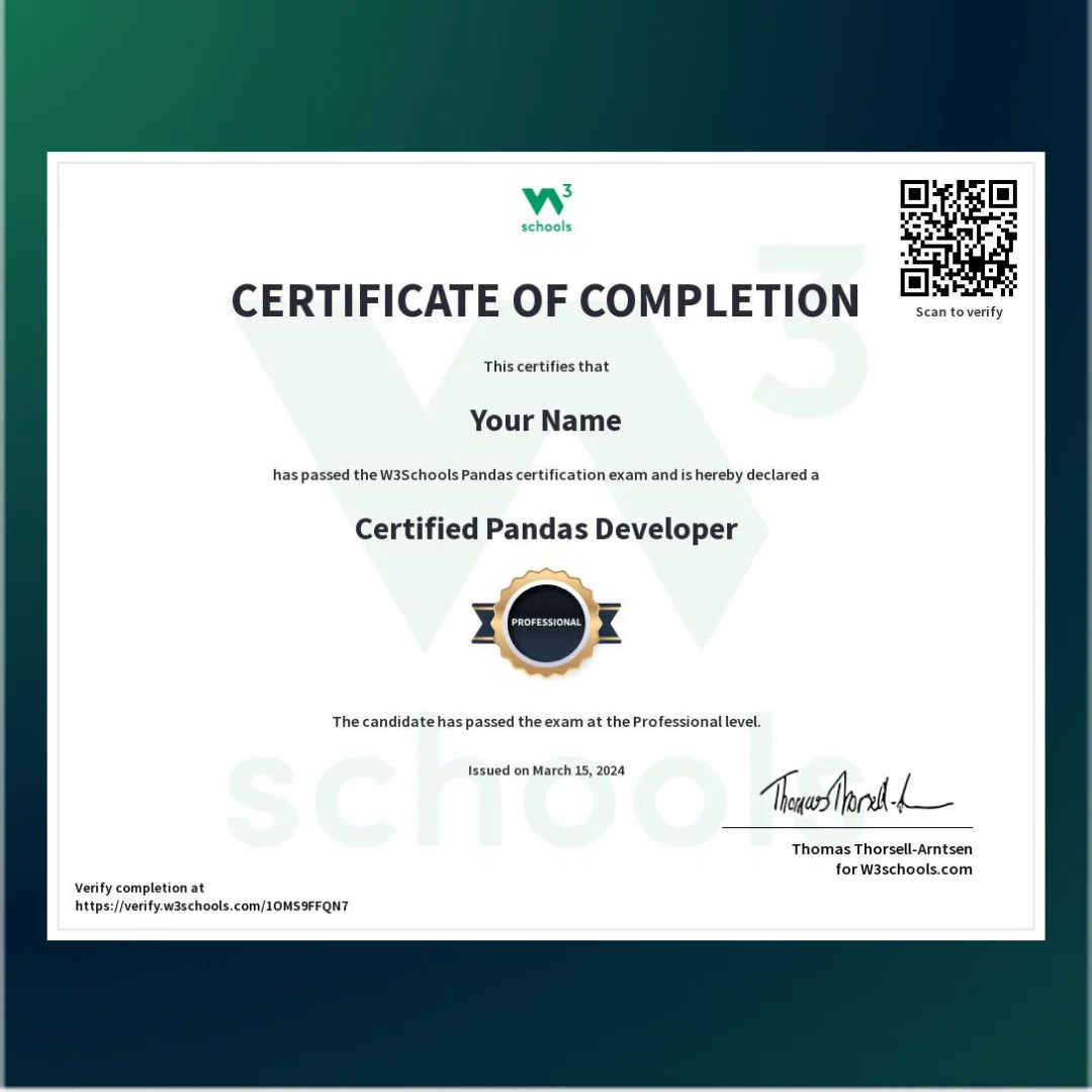 Pandas Certification Exam - Image 2